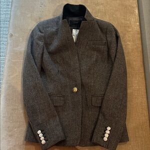 J. Crew Gray Plaid Blazer